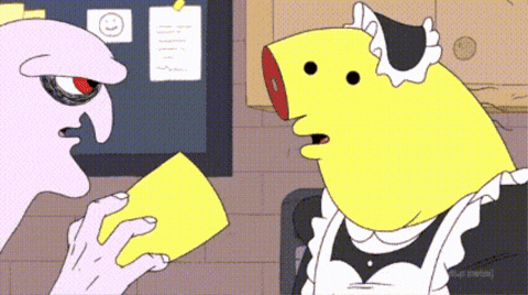 Skidadlius giphygifmaker scream charlie nose GIF
