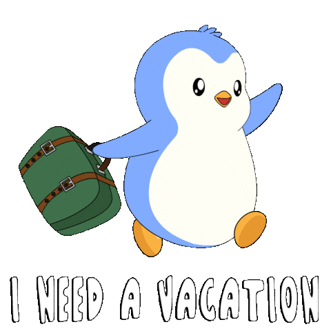 Happy Day Off Sticker by Pudgy Penguins