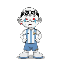 Mono Llorando Sticker by Zhot