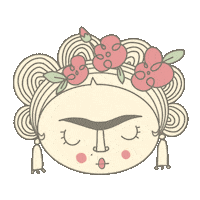 oshinsingh30 makeup flowers hairstyle serene Sticker