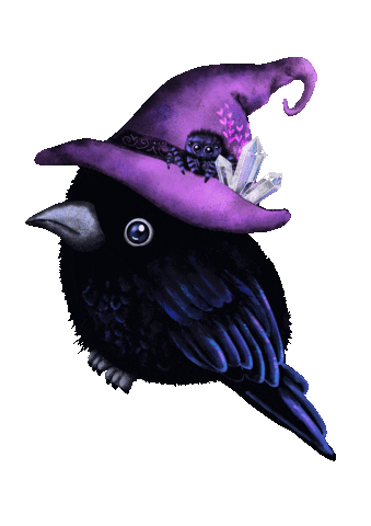 Halloween Crow Sticker