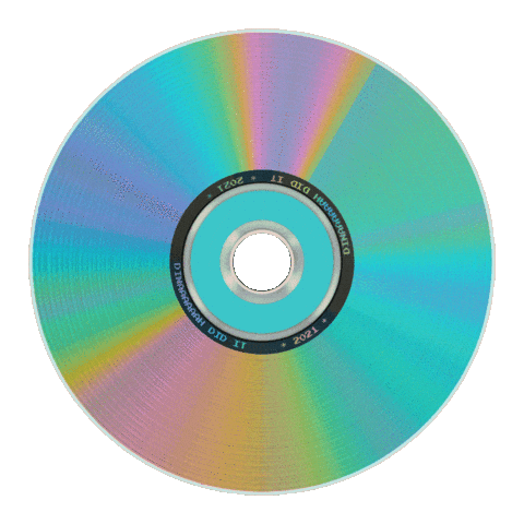 dinaaaaaah giphyupload cd iridescent holo Sticker