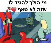 Mr Krabs Hebrew GIF