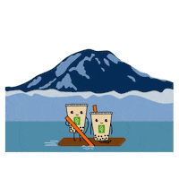 Bubble Tea Tahoma Sticker