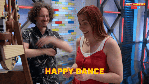 Happy Channel 9 GIF by LEGO Masters Australia