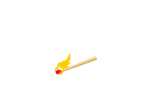 Fire Burning Sticker by pyroweb
