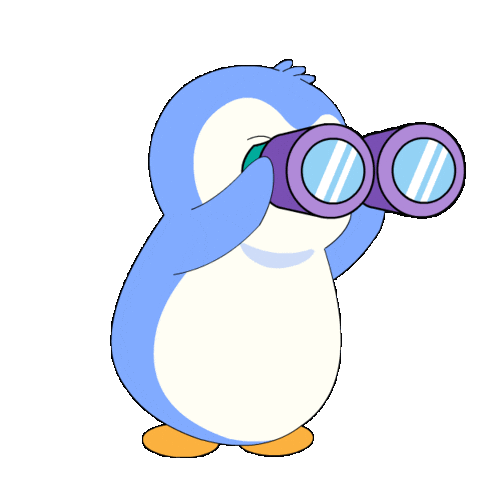 Confused Where Are You Sticker by Pudgy Penguins