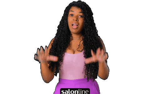 Cacheada Assustada Sticker by Salon Line