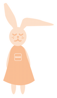 Rabbit Easter Sticker by MAM Babyartikel