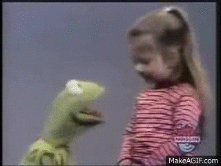 girl kermit GIF