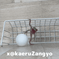 kaeruZangyo soccer frog pk かえる GIF