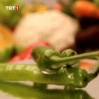 Eat Green Pepper GIF by TRT