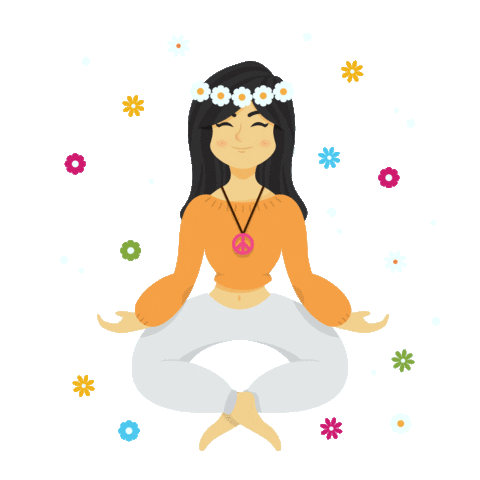 Pixlr giphyupload mood peace yoga Sticker