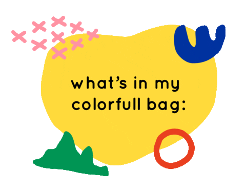 Whats In My Bag Sticker by colorfüll