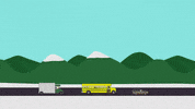 bus driving GIF by South Park 