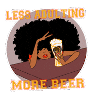 afrobeerchick abc afrobeerchick thischicktalksbeer Sticker