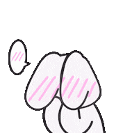 moonetone love kawaii bunny rabbit Sticker