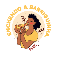 Pizza Comida Sticker by Plus Delivery