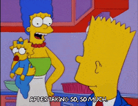 happy bart simpson GIF
