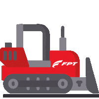 Construction Bulldozer Sticker by FPTIndustrial