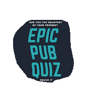 EpicPubQuiz radiant trivia anaheim pub quiz Sticker