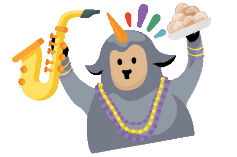 New Orleans Sheep Sticker by Hāpara