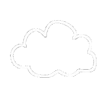 Cloud 白 Sticker
