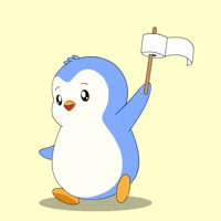 Waving Give Up GIF by Pudgy Penguins