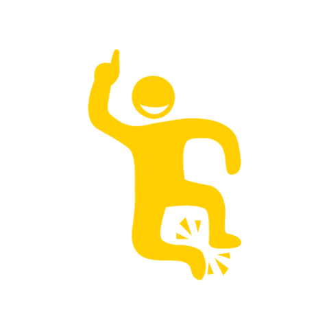 Happy Jump Sticker