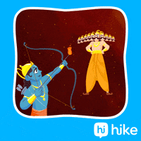 Durga Puja Festival GIF by Hike Sticker Chat