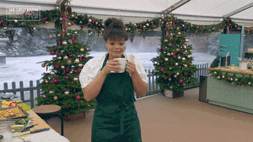 Cheers Tea GIF by The Great British Bake Off