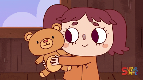 teddy bear hug GIF by Super Simple
