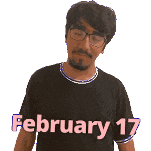 February 17 Sticker
