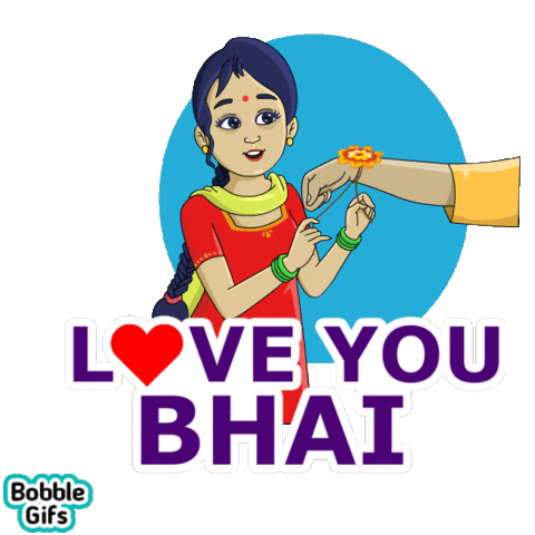 Brother Sister Sticker by Bobble