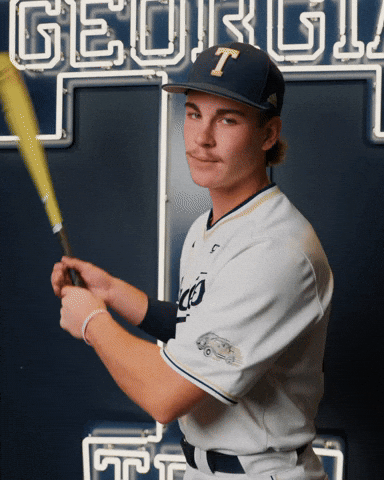 Georgia Tech Baseball GIF by Georgia Tech Yellow Jackets