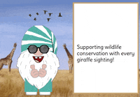 Gnome Giraffe GIF