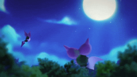 Flying Full Moon GIF by Pokémon