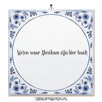 Humor Bier Sticker by Tegelspreuken.nl