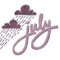 Love Rain Pink Sticker