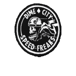 Motorcycle Speed Sticker by Dime City Cycles