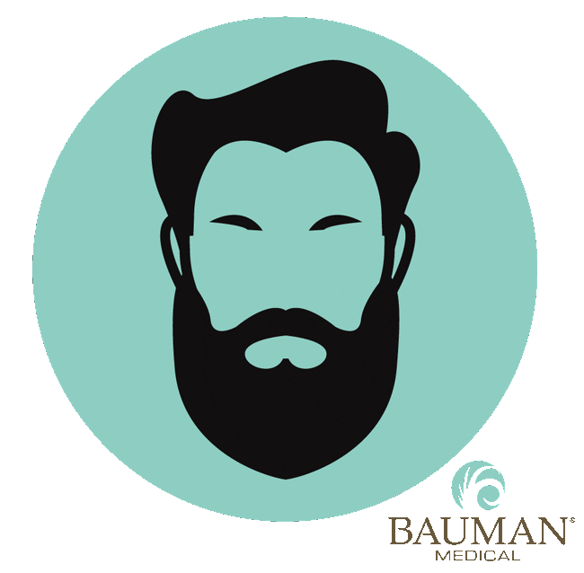 baumanmedical giphyupload hair man growth Sticker