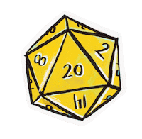 nanivasques game life dnd dice Sticker