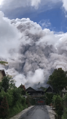 Indonesia's Mount Merapi Erupts Sending Ash Over Eastern Slopes