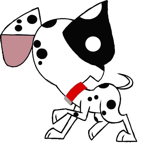 Dog Chasing Sticker