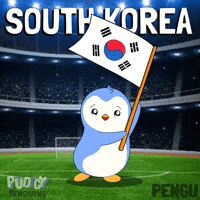 South Korea Penguin GIF by Pudgy Penguins