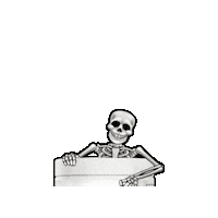 SupplementNeeds health spooky skeleton supplement Sticker