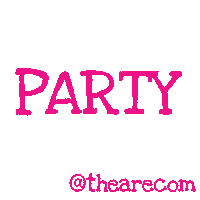 party pink Sticker by THE ARE