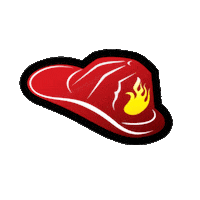 firehouseeats firehouse firehouse southwest station firehouse rosedale station fireman hat Sticker
