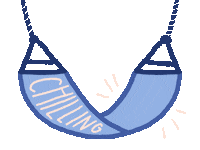 Chill Chilling Sticker by Andrea Tredinick