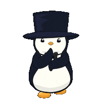 Peace Out No Sticker by Pudgy Penguins